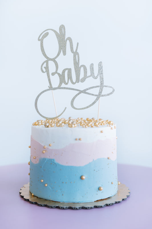 Santa Monica Mountains Baby Shower Cake