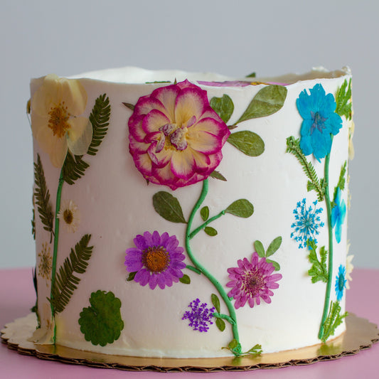 Pressed Flower Classic Cake