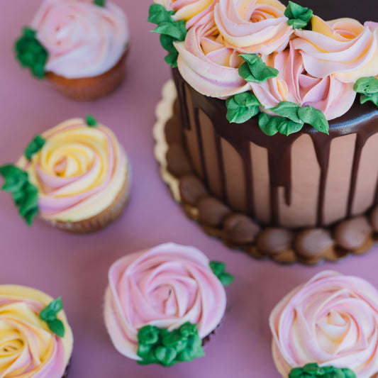 Rosette Garden Party Cupcakes