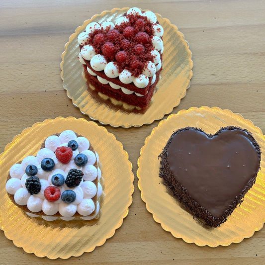 Heart Shaped Mini Cakes for Two