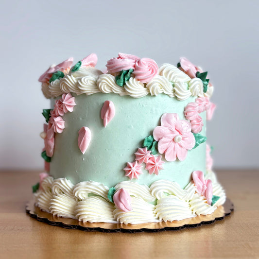 Vintage Spring Blossom Cake