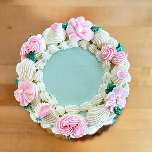 Vintage Spring Blossom Cake