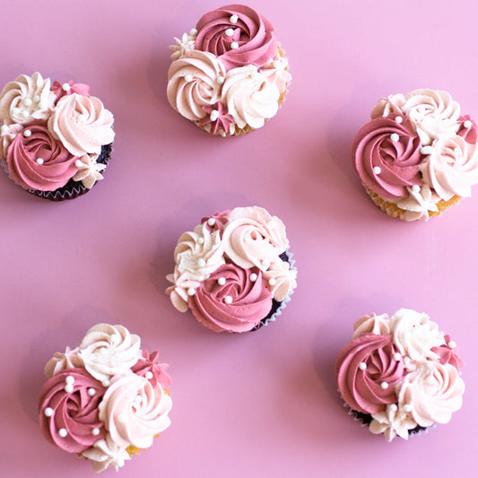 Old Skool Rosette Cupcakes